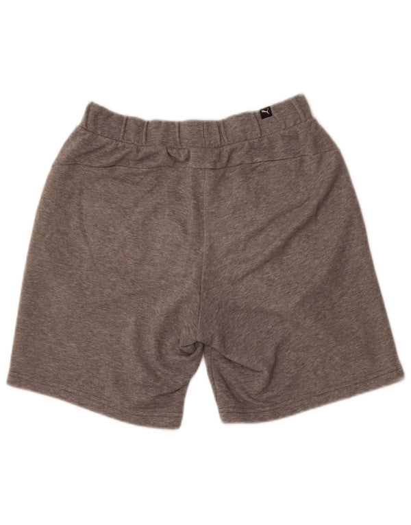 Puma Pantalones cortos deportivos gráficos para hombre de algodón moteado gris pequeño