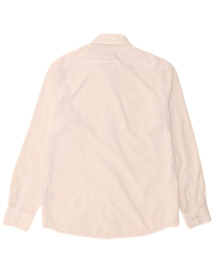 Nautica Camisa Slim Fit para Hombre Talla 16 1/2 Grande Poliéster Blanco