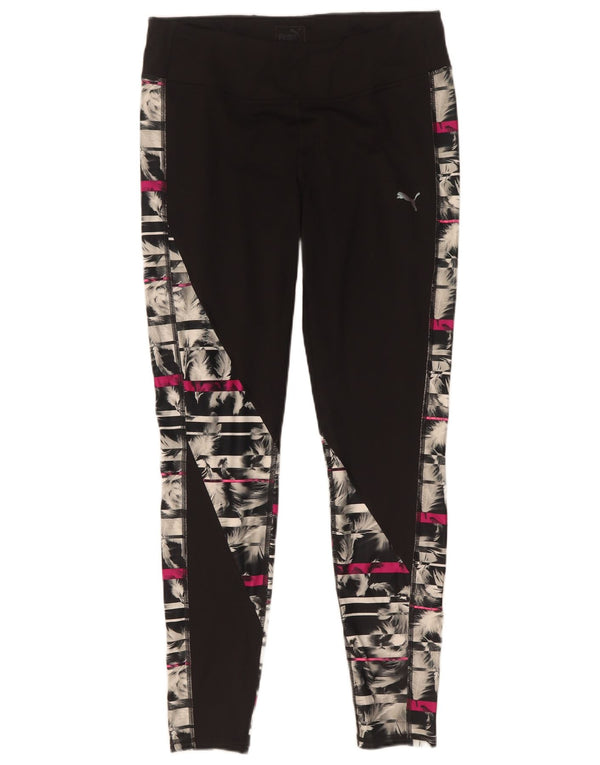 Puma Leggings para mujer ES 40 XL Negro Geométrico