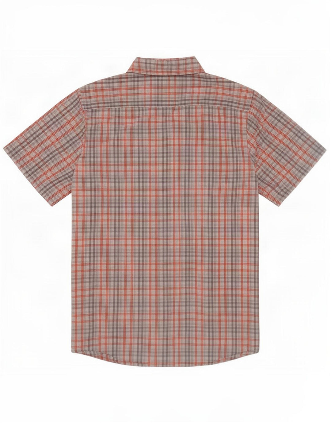 Camisa Lee De Manga Corta Y Corte Regular Para Hombre De Algodón A Cuadros Gris Pequeño