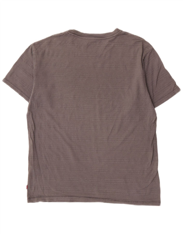 Levi's Camiseta Vintage Fit Para Hombre Top Pequeño De Algodón Gris