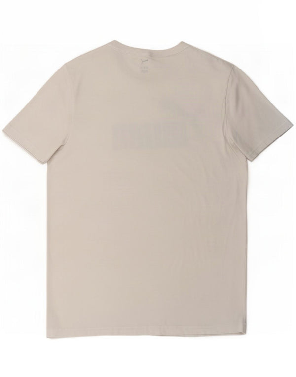 Puma Camiseta gráfica para hombre Top Large White
