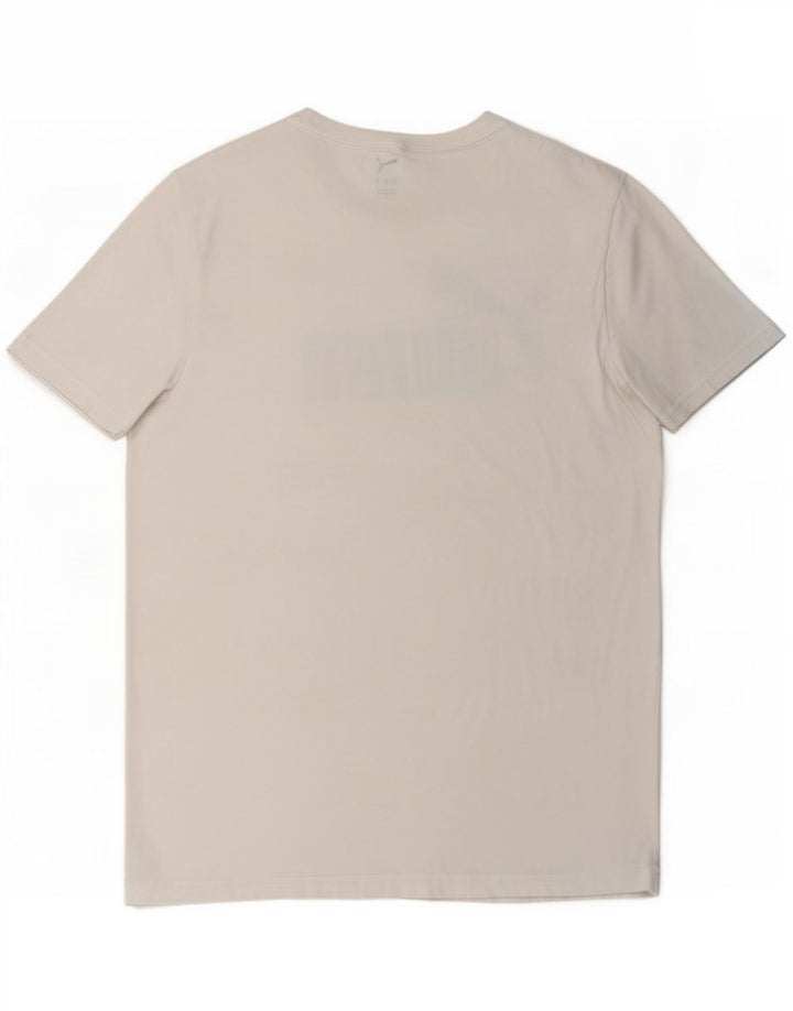 Puma Camiseta gráfica para hombre Top Large White