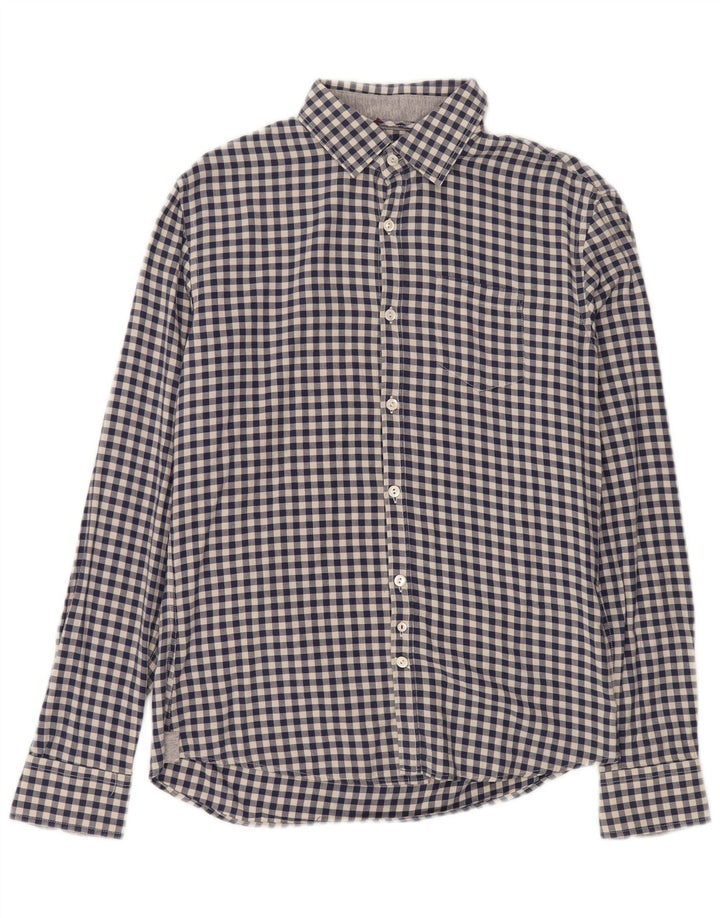 WOOLRICH Camisa de franela para hombre XS Algodón a cuadros azul marino