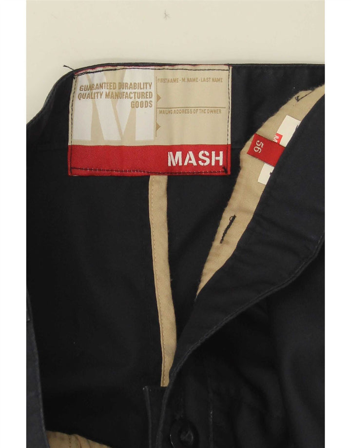 Mash Pantalón chino recto para hombre W38 L30 Azul marino
