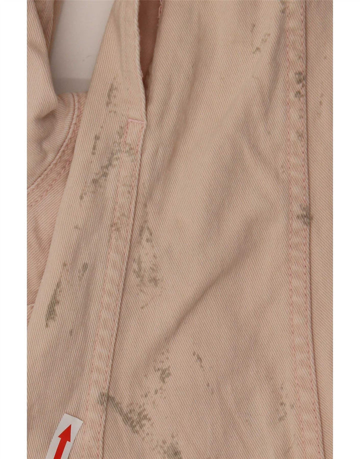 Zara Mujer Chaqueta Vaquera Extragrande UK 6 XS Algodón Rosa