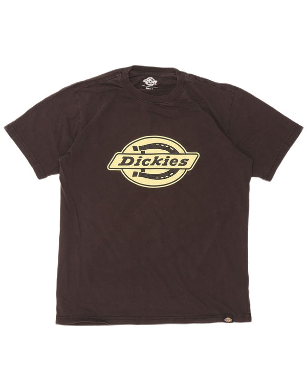 Dickies - Camiseta gráfica para hombre, talla pequeña, algodón negro