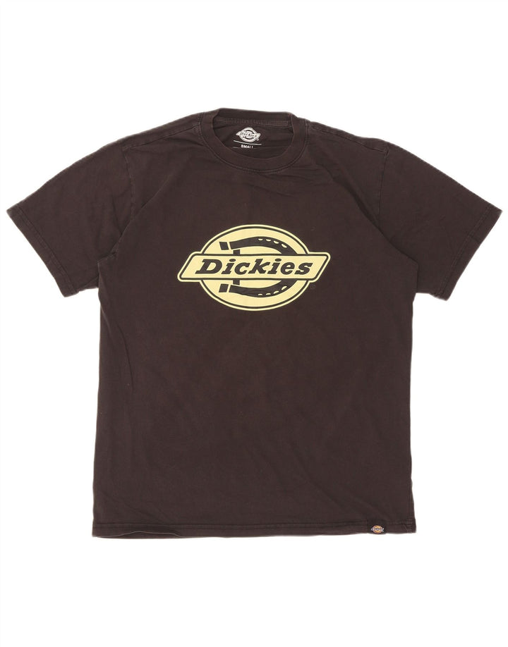 Dickies - Camiseta gráfica para hombre, talla pequeña, algodón negro