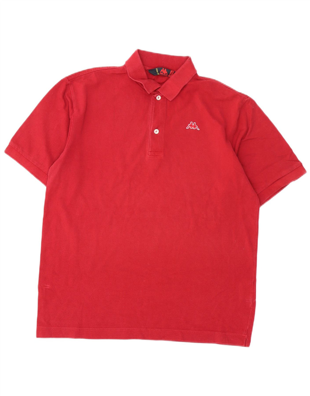 Polo Kappa Hombre Algodón Rojo Medio