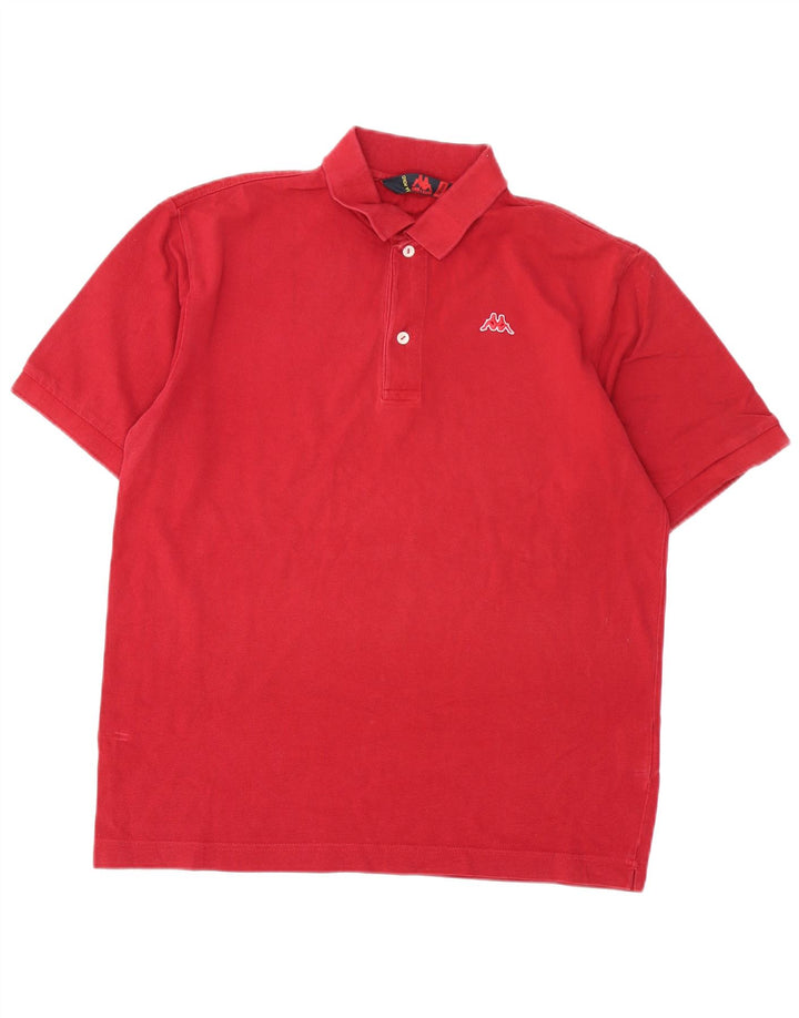 Polo Kappa Hombre Algodón Rojo Medio