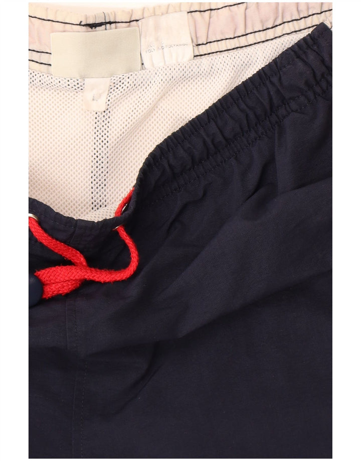 Asics - Bañador para hombre con gráfico, talla grande, color azul marino, poliamida