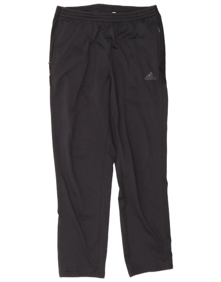 Adidas Pantalones de chándal para hombre UK 42/44 Large Negro Poliéster