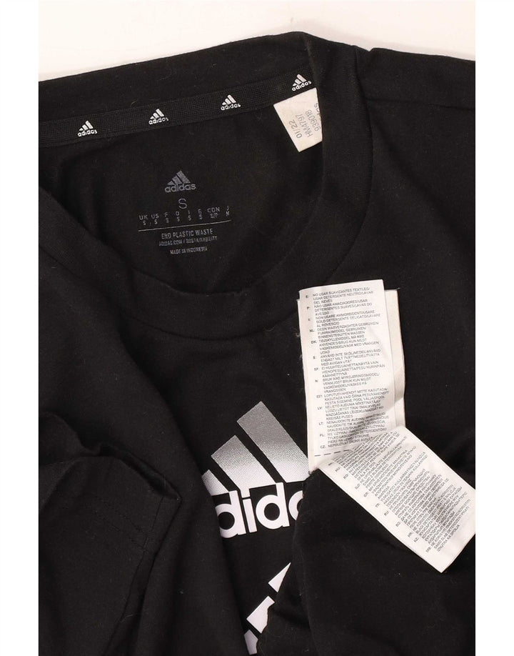 Adidas Hombre Aeroready Graphic Camiseta Top Pequeño Poliéster Negro