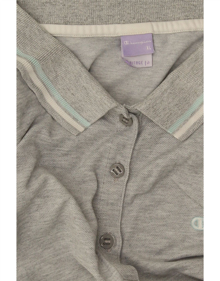 Champion Heritage Fit Polo Mujer XL Gris