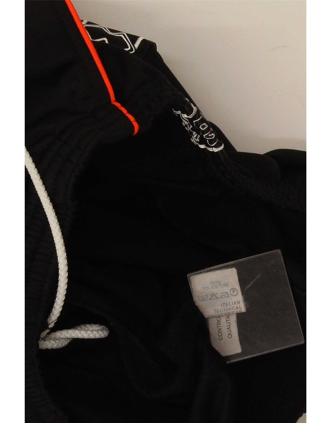 Errea Hombre Pantalones De Chándal Gráfico Grande Poliéster Negro