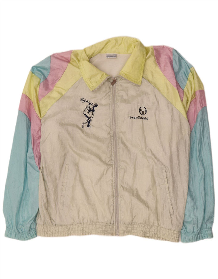 Sergio Tacchini Chaqueta superior de chándal con gráfico para hombre IT 50 Medium Multicolore