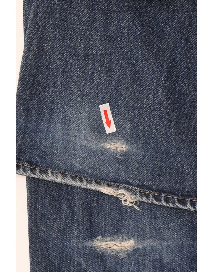 Diesel Hombre Vaqueros Rectos W30 L29 Algodón Azul