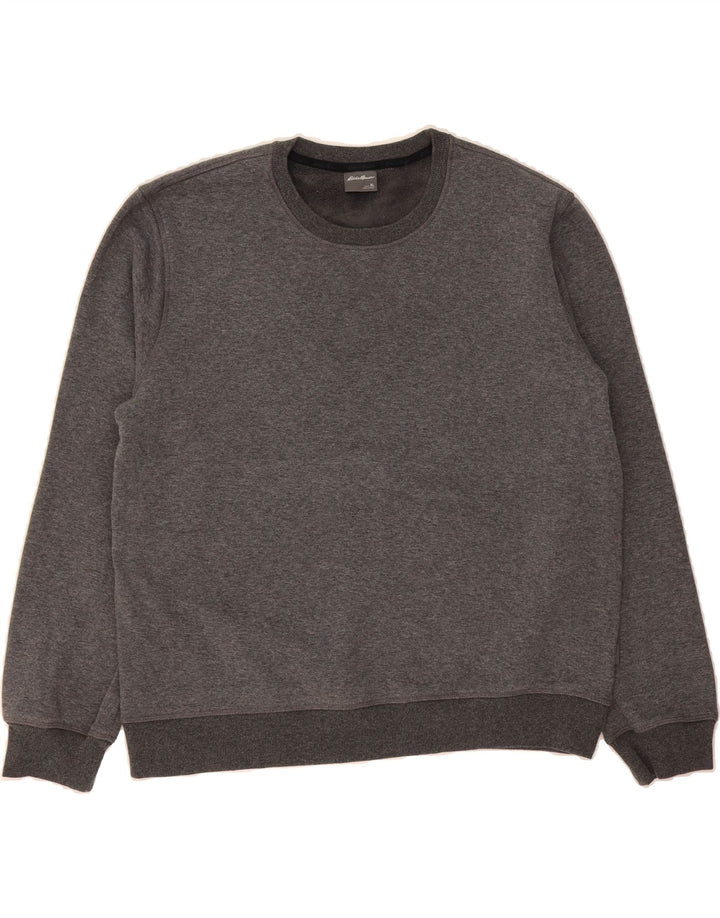 EDDIE BAUER Womens Sweatshirt Jumper UK 18 XL Grey Cotton Vintage Eddie Bauer and Second-Hand Eddie Bauer from Messina Hembry 