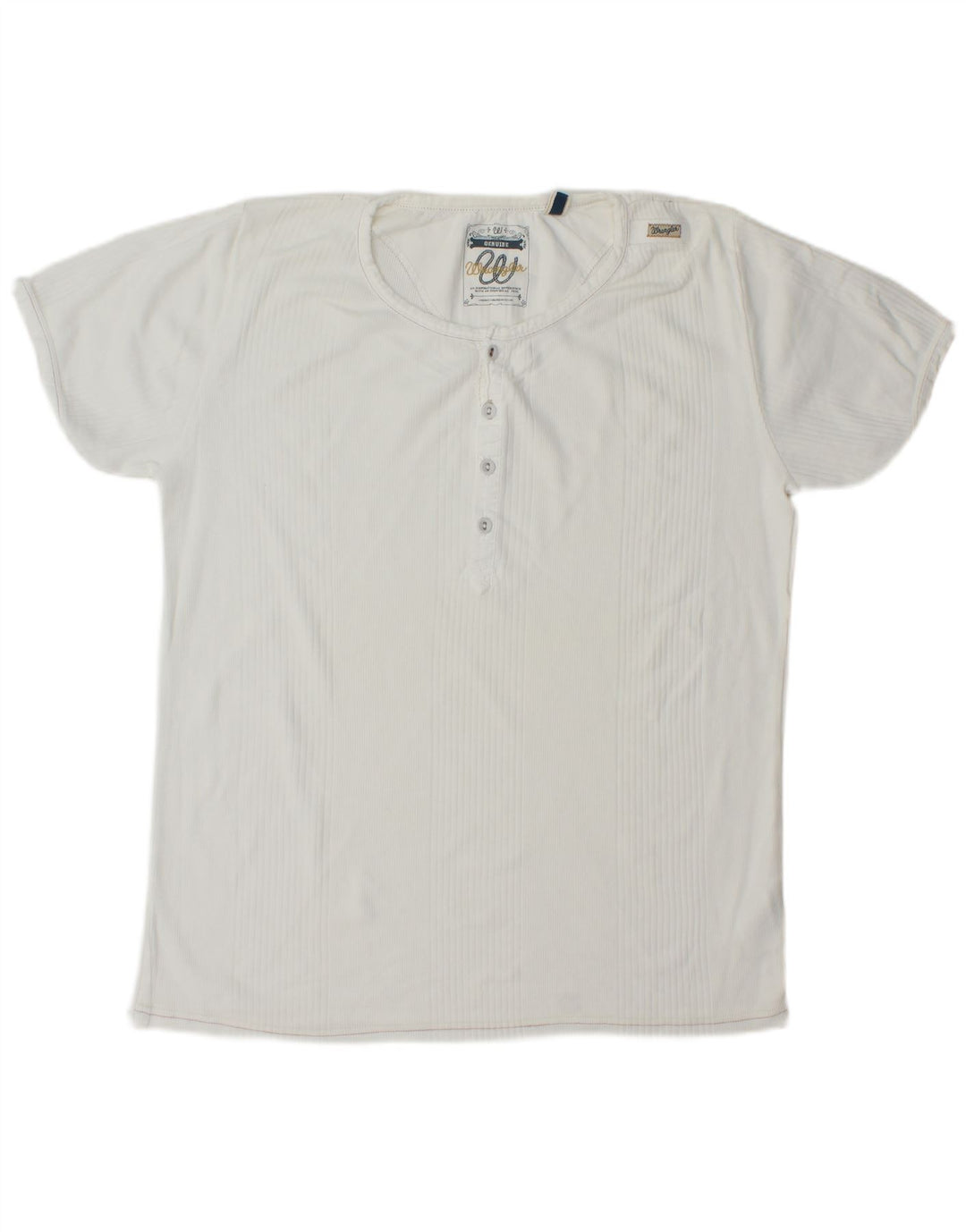 Wrangler Camiseta Hombre Top 2XL Algodón Blanco