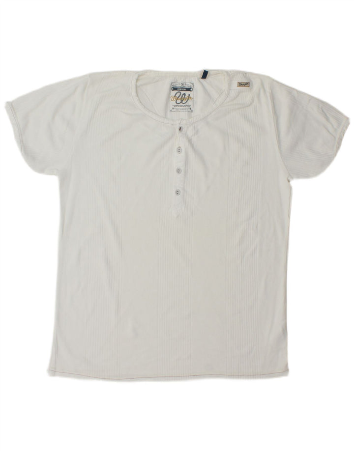 Wrangler Camiseta Hombre Top 2XL Algodón Blanco