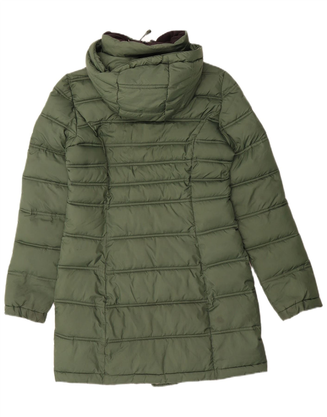 Superdry Abrigo acolchado con capucha para mujer UK 6 XS Poliéster verde