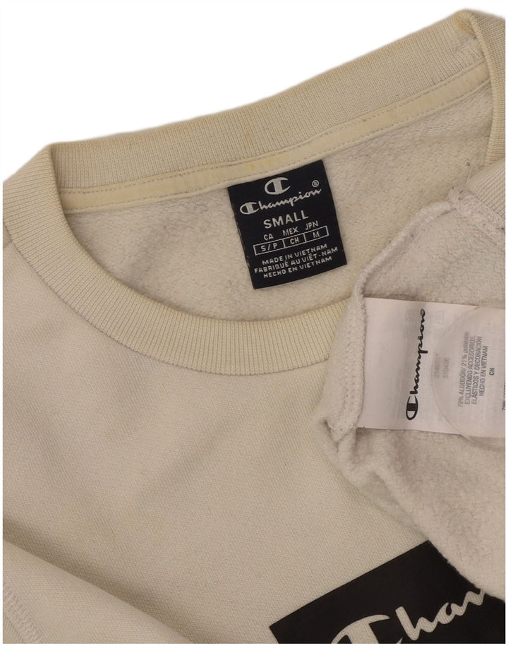 CHAMPION Sudadera gráfica para hombre Jumper Small White Cotton
