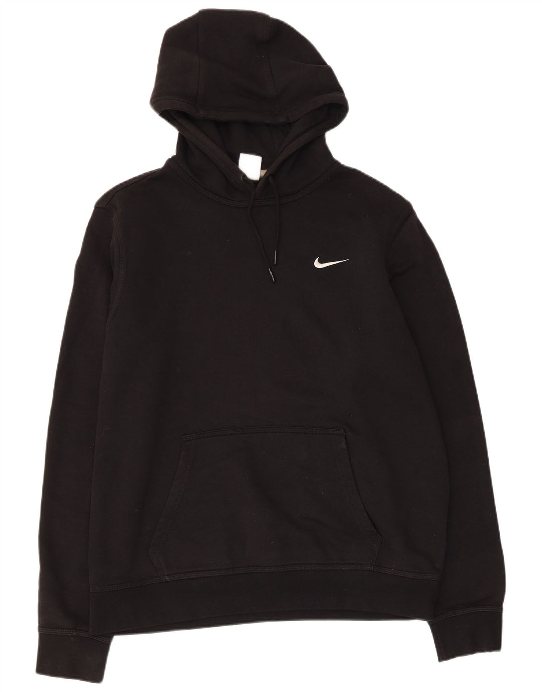 NIKE Sudadera con capucha para hombre, talla grande, algodón negro