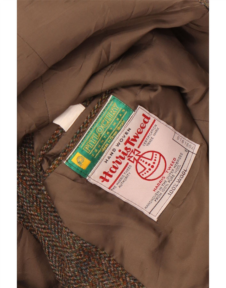 Pitlochry Chaqueta tipo blazer Harris Tweed para hombre UK 38 Marrón medio en espiga