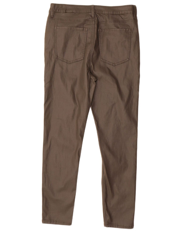 Marks & Spencer Pantalones informales ajustados para mujer UK 40 Large W32 L28 Caqui