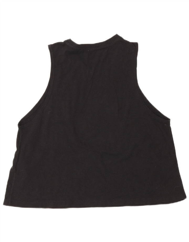 Dkny Top sin mangas gráfico para mujer Reino Unido 46 Grande Algodón negro