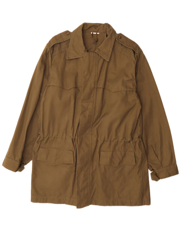 Vintage hombres chaqueta militar Reino Unido 40 grande caqui