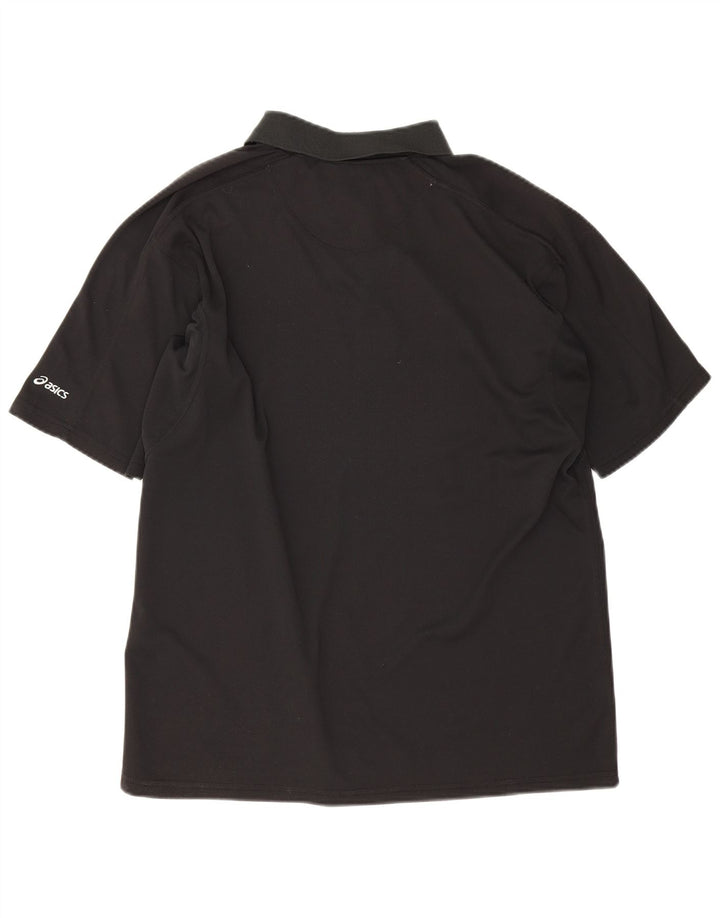 Polo Asics Hombre XL Poliéster Negro