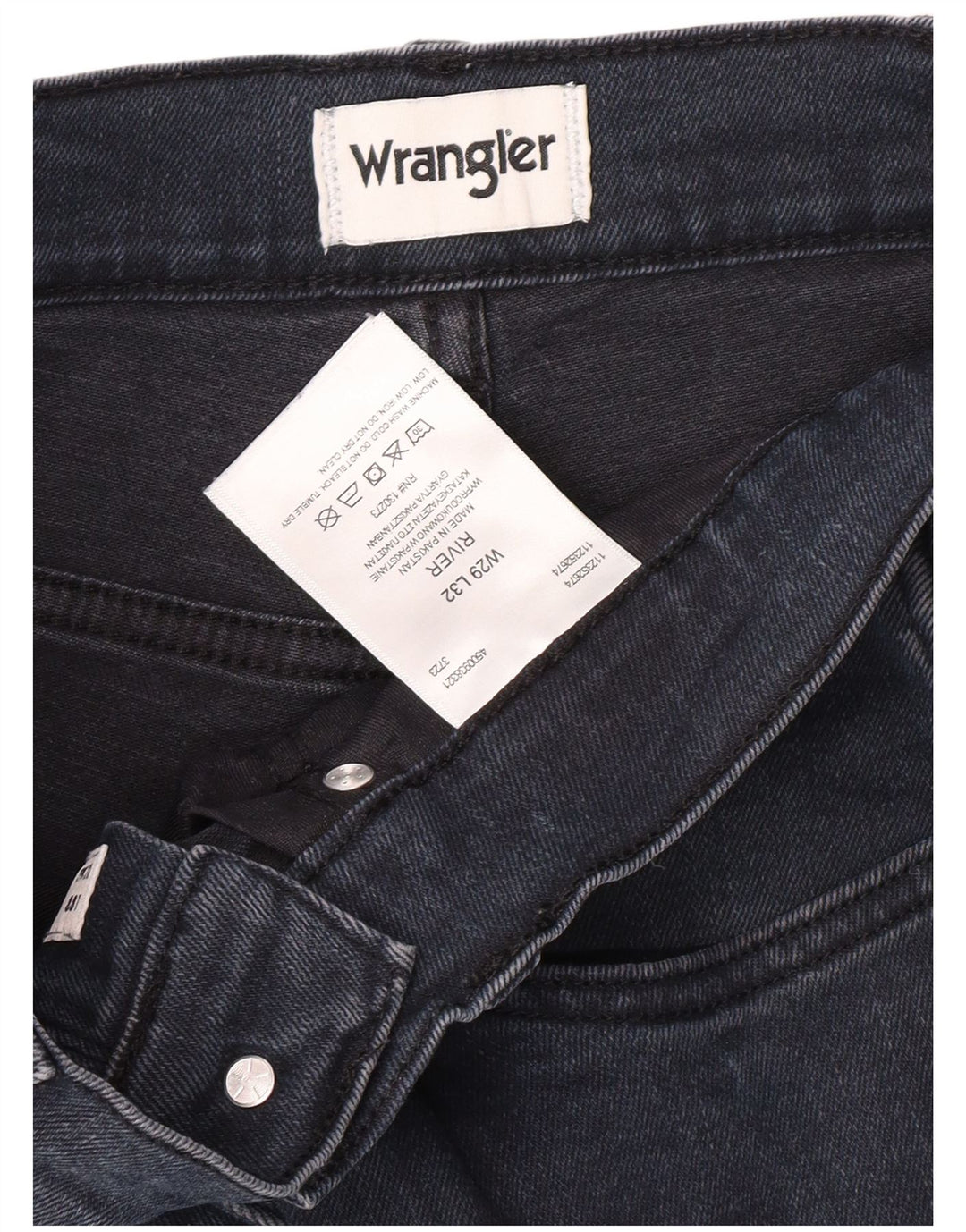 WRANGLER Vaqueros River Slim para Hombre W29 L29 Algodón Azul Marino