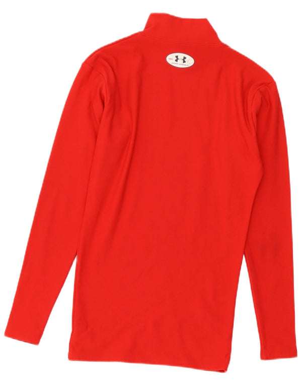 Under Armour Camiseta Cold Gear para mujer de manga larga UK 8 Small Red Nylon