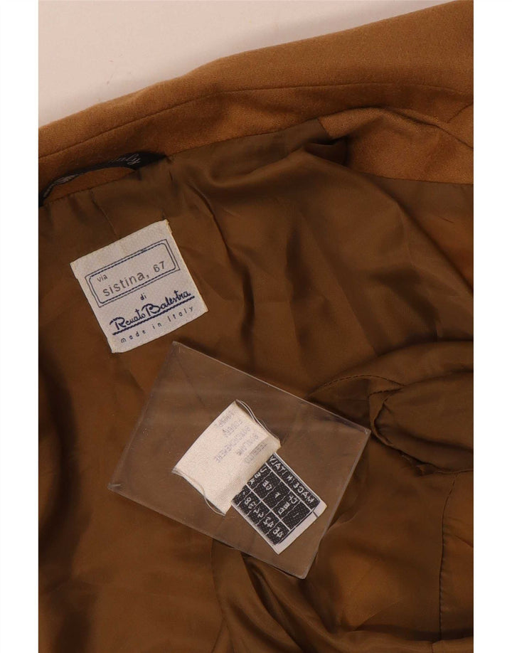 Renato Balestra Chaqueta tipo blazer de 3 botones para mujer IT 46 Lana marrón grande