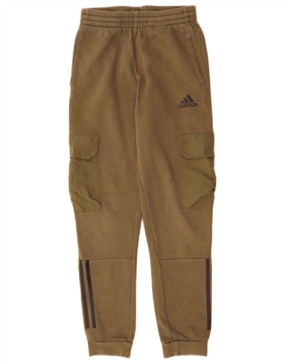 ADIDAS Pantalones de chándal cargo para niños 11-12 años Caqui Algodón