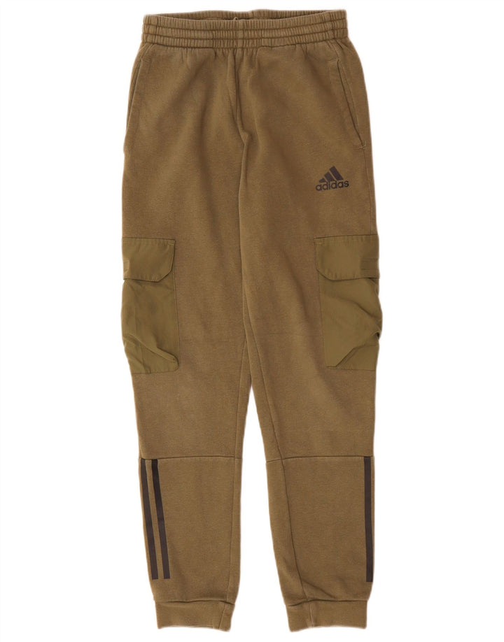 ADIDAS Pantalones de chándal cargo para niños 11-12 años Caqui Algodón