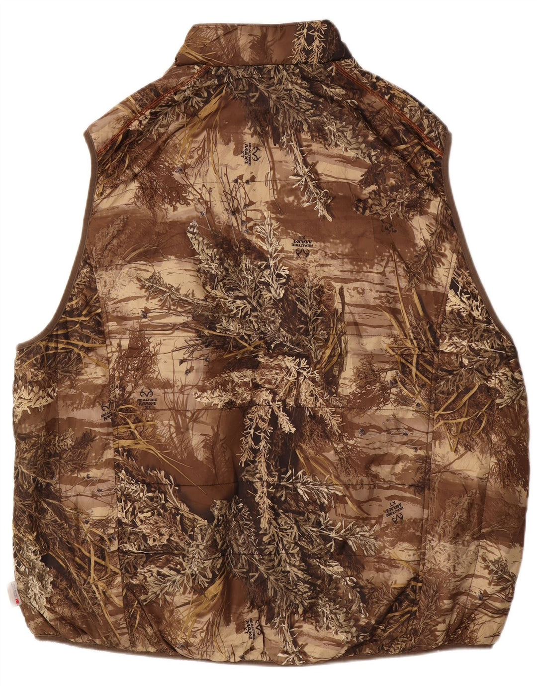 REALTREE Chaleco reversible para hombre IT 54/56 3XL Poliéster de camuflaje marrón