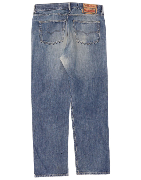 Diesel Hombre Zatiny Vaqueros Rectos W36 L32 Algodón Azul