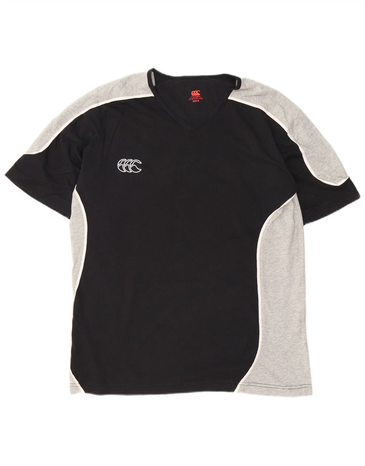 Canterbury Hombre Camiseta Top Medium Black Colorblock