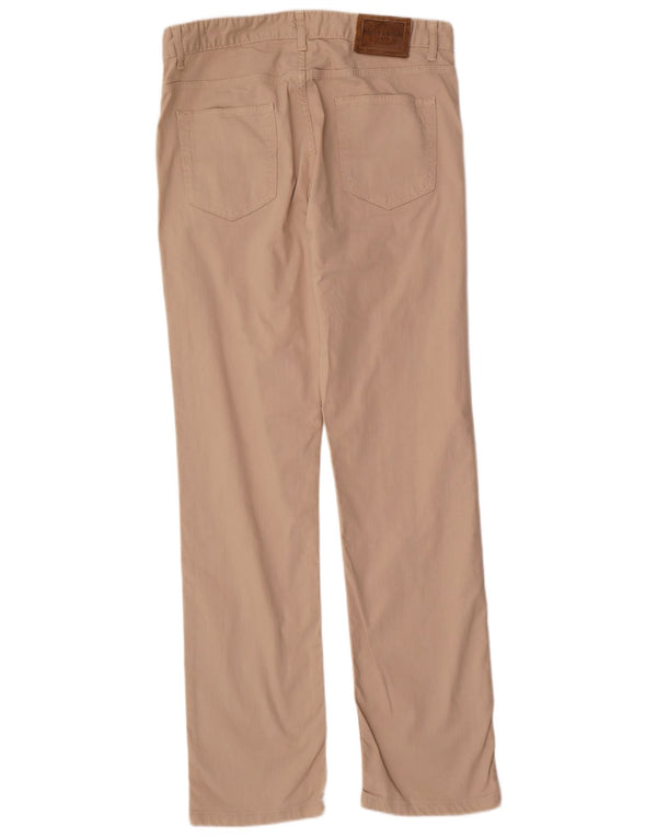 Pierre Cardin Pantalón Chino Slim para Hombre Pequeño W36 L33 Algodón Beige