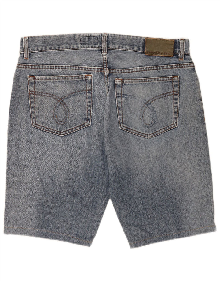 Calvin Klein Pantalones cortos de mezclilla para hombre W34 Algodón azul grande