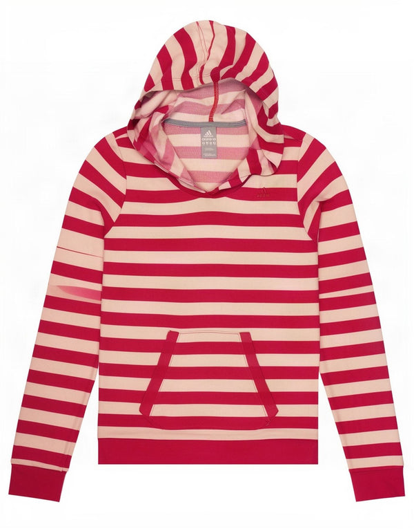 Adidas Climalite Sudadera con capucha para mujer Reino Unido 14 Algodón a rayas rosa medio