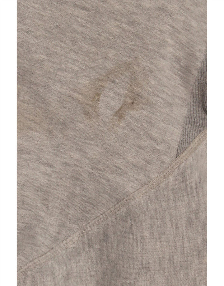 Crew Clothing Sudadera con gráfico para Hombre Jersey Grande de algodón moteado Gris