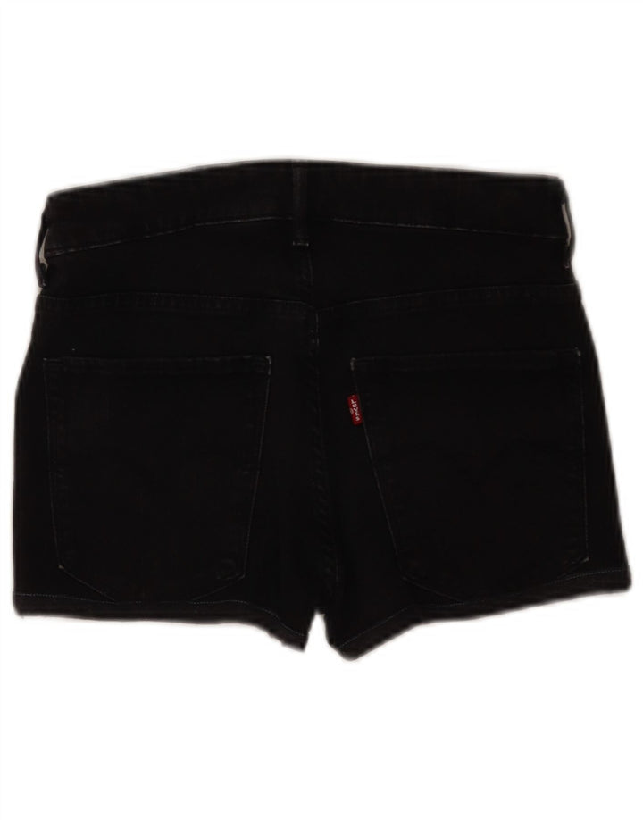 Levi's Mujer Denim Hot Pants W28 Medio Algodón Negro