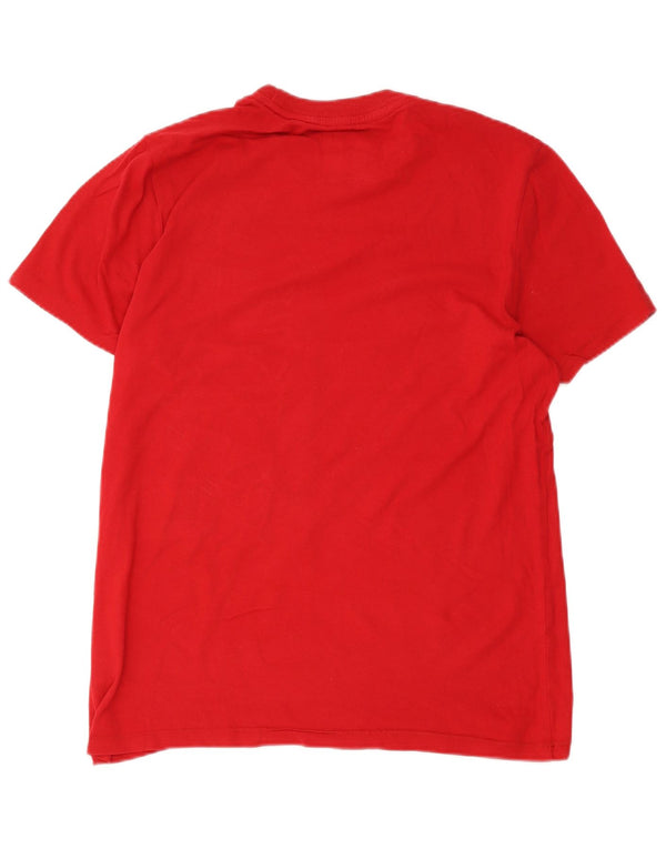 Aeropostale - Camiseta gráfica para hombre, talla grande, algodón rojo