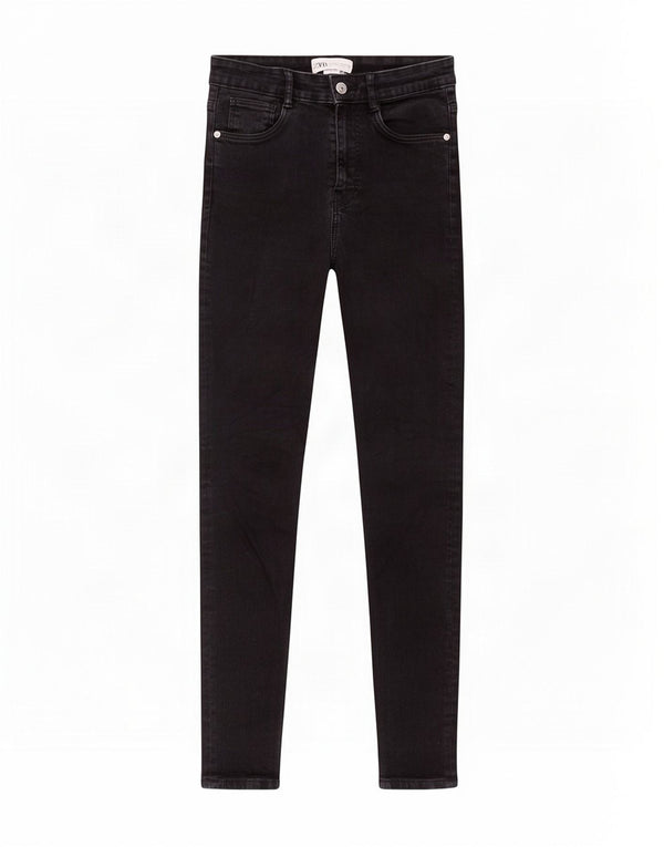 Zara Vaqueros Pitillo Mujer EU 34 2XS W24 L28 Negro