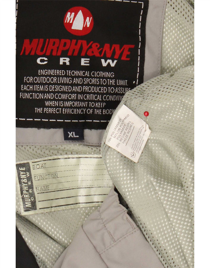 Murphy & Nye Chaqueta impermeable para hombre UK 42 XL Nylon gris