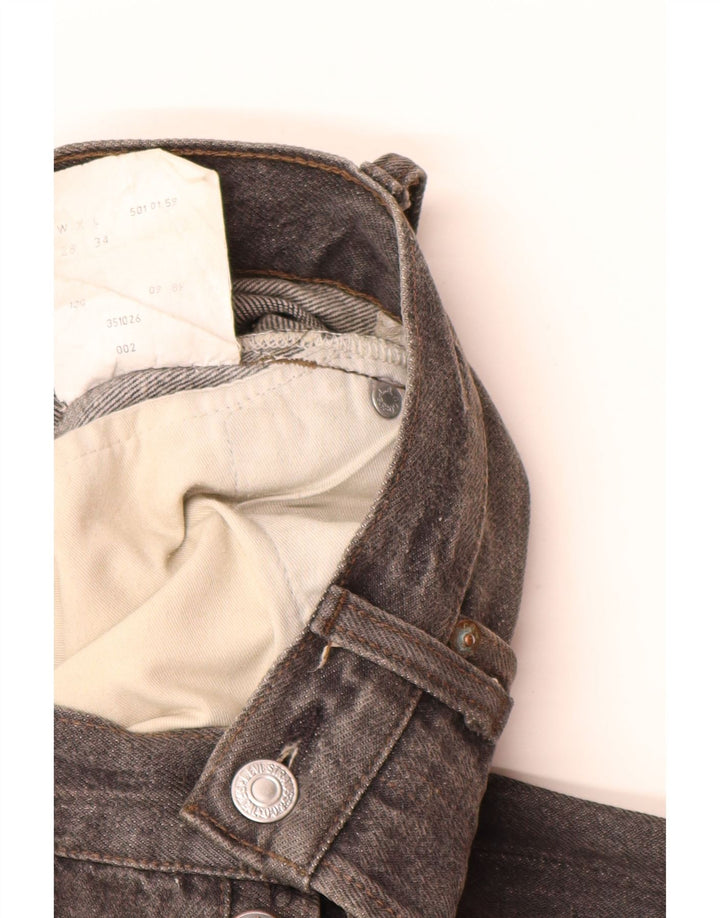 Levi's Vaqueros rectos 501 para hombre W28 L28 Algodón gris