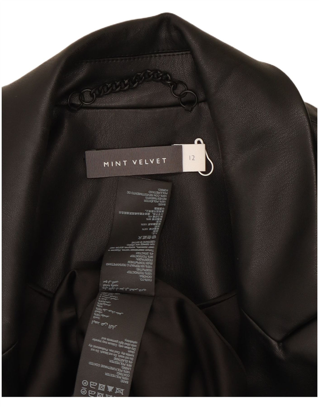 MINT VELVET Chaqueta tipo blazer con doble botonadura para mujer UK 40 Medium Black